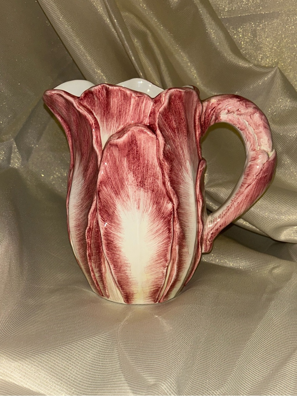 Vintage Tiffany & Co. Radicchio/Cabbage Leaf Pitcher